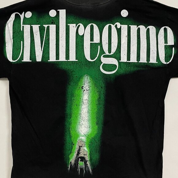 NWOT Star Wars x Civil Regime Concrete Green Crystal 199X Oversized Tee Vintage - Picture 3 of 8